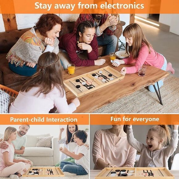 NWT! “Foosball Winner”, 2-Player Wooden, Family, Table Foosball Game (6+). - Picture 9 of 11